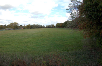 The site of a Bronze Age Ring Ditch near Barford Bridge October 2009